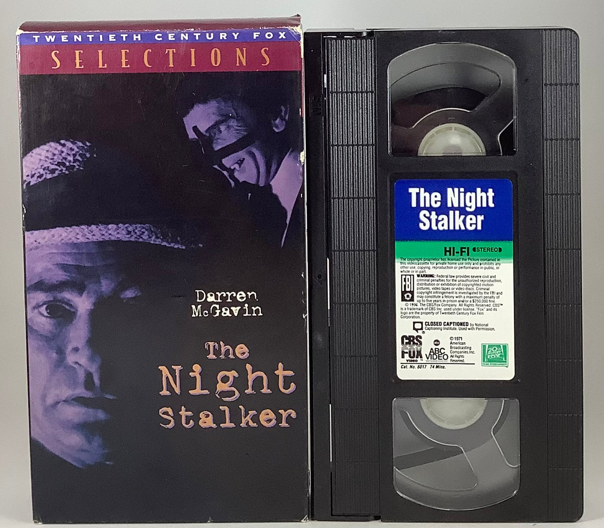 The Night Stalker 3 tape Lot VHS