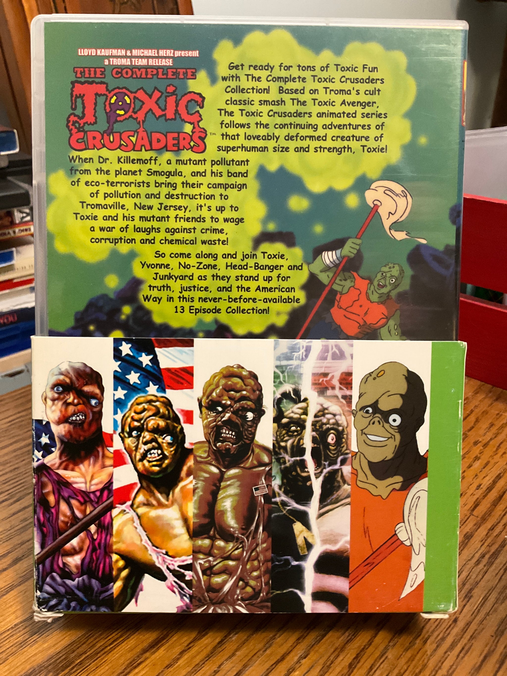 The Complete Toxic Avenger 1-4 (5 deals DVDs, missing 2 Toxic Crusaders discs) Troma