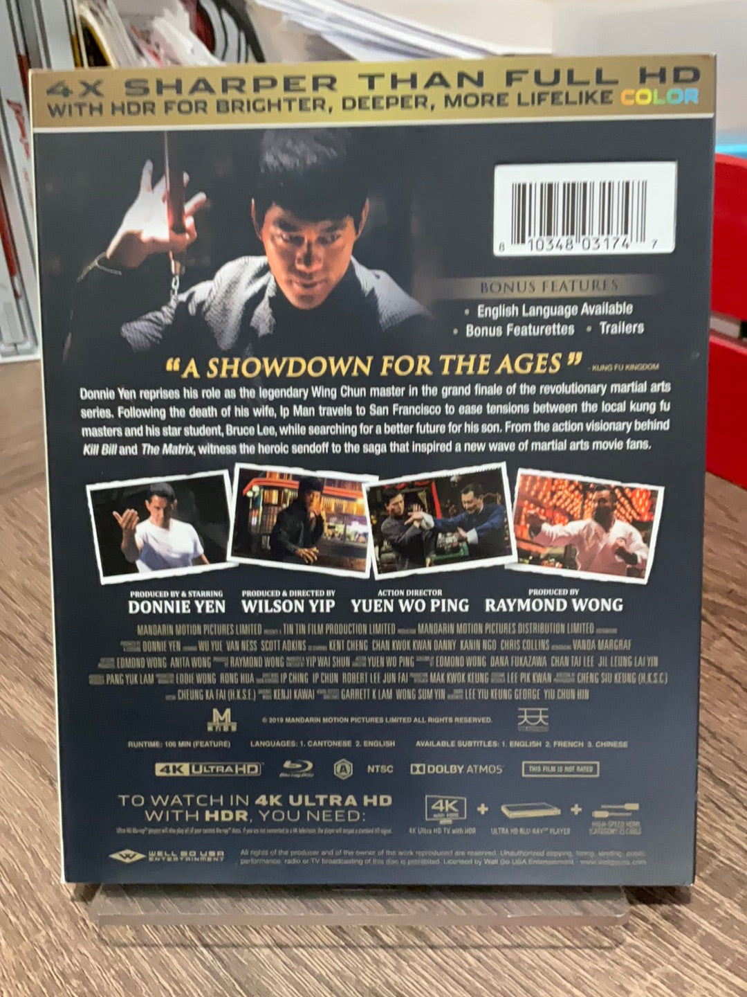 Ip Man 4: The Finale (4K UHD) w/SLIP *See Note* USED – Orbit DVD