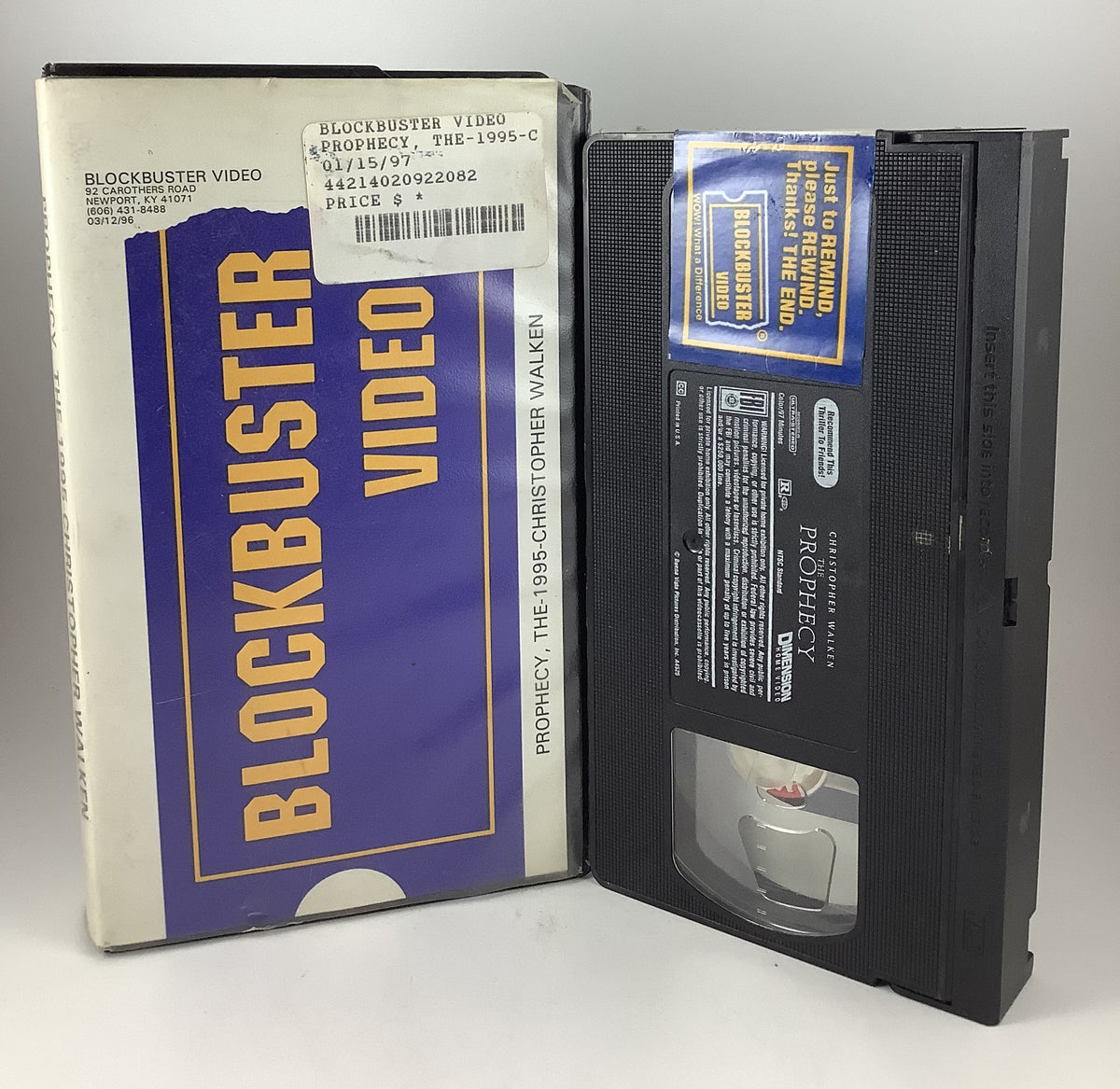The Prophecy (Blockbuster Video Rental Clamshell) VHS – Orbit DVD