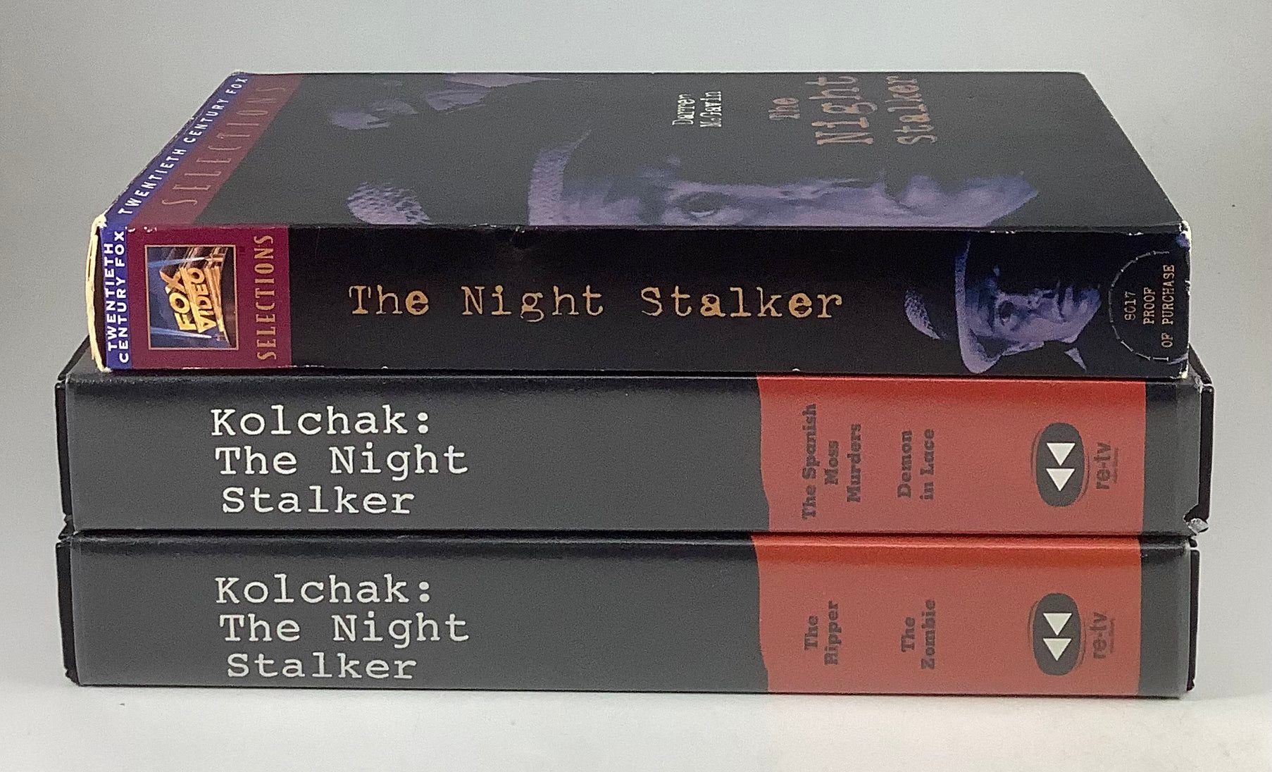 The Night Stalker 3 tape Lot VHS