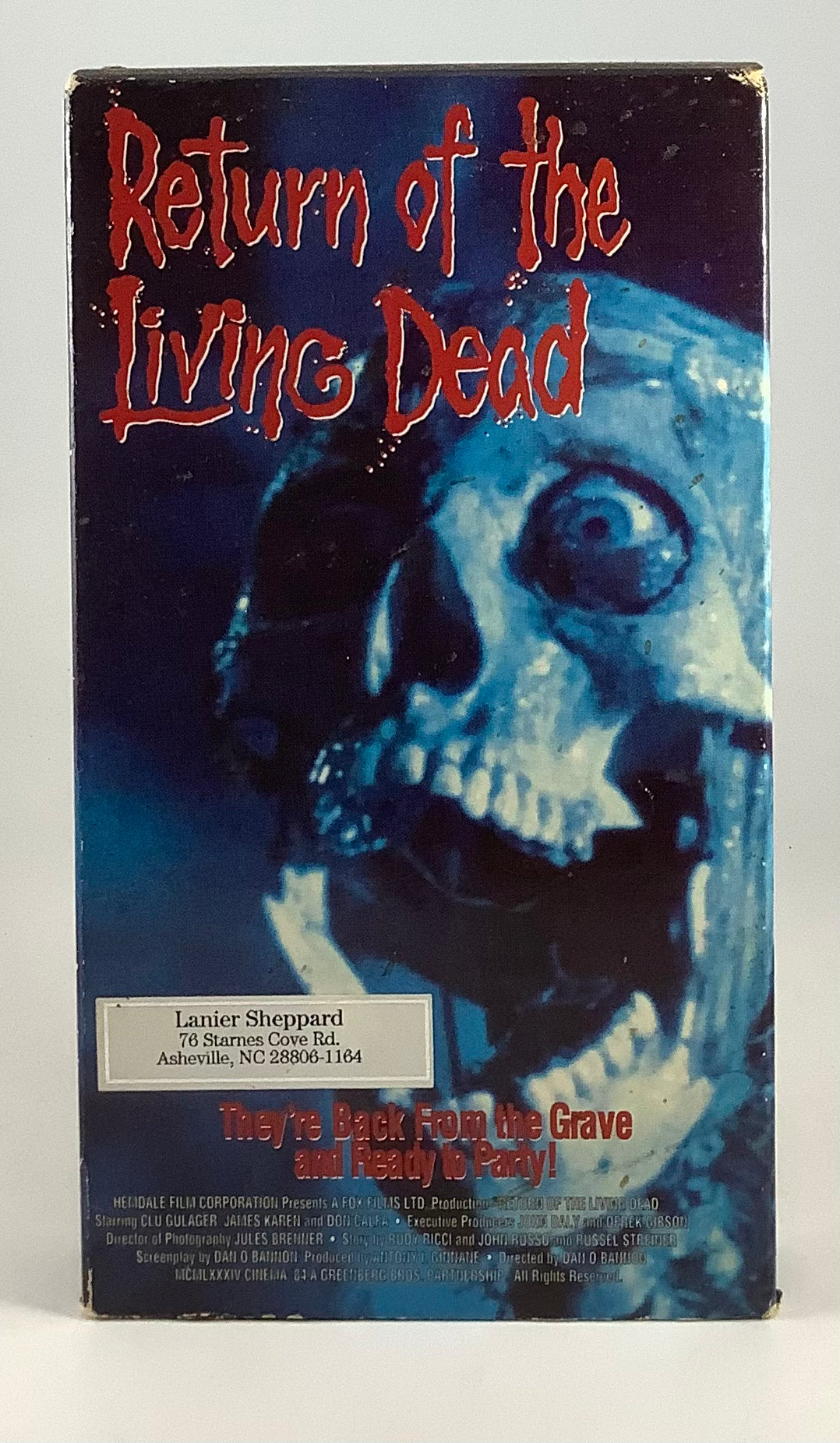 The return of the outlets living dead vhs first press 1984