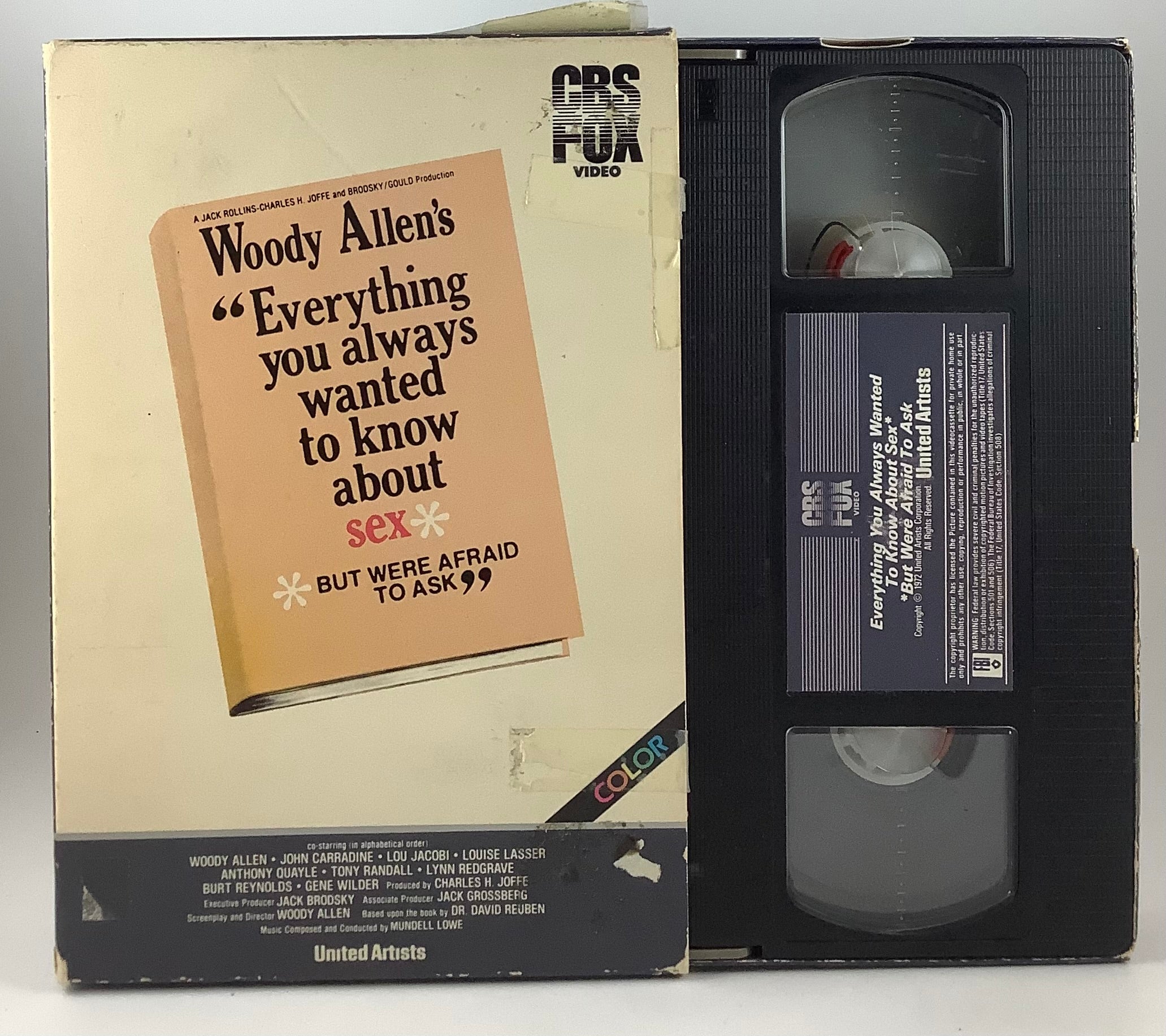 Everything You Always Wanted To Know About Sex *But Were Afraid To Ask VHS