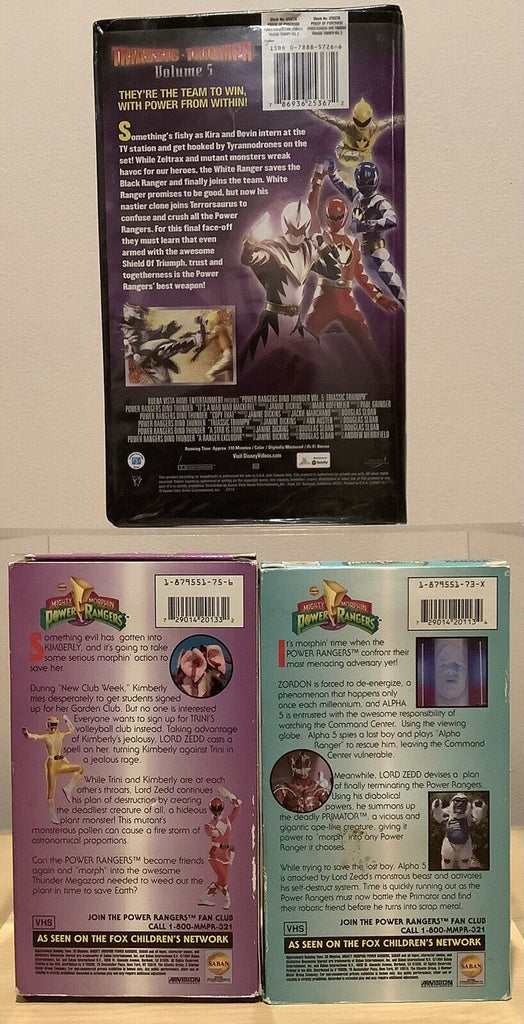 Mighty Morphin Power Rangers Vhs Lot Of 18 – Orbit Dvd